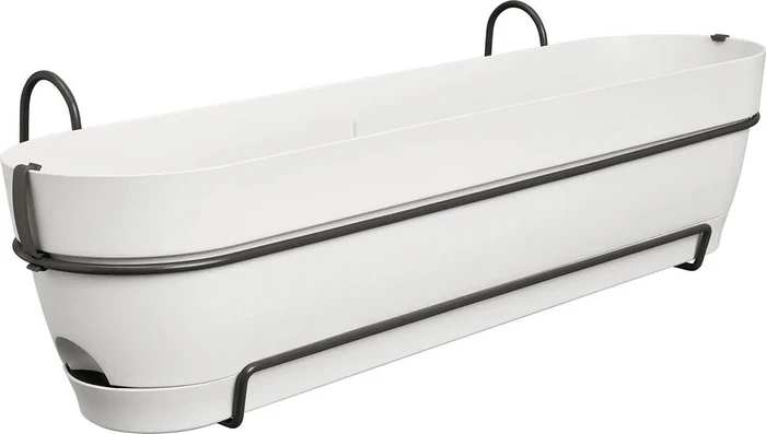 Elho Vibia Campana All-In-1 oval 70x26cm seidenweiß