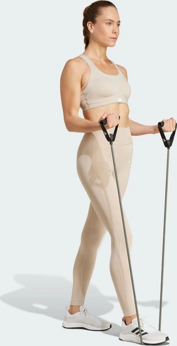 adidas Optime Full-Length Hose lang wonder beige (Damen)