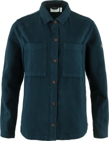 Fjällräven Singi Flannel Hemd langarm dark navy (Damen)