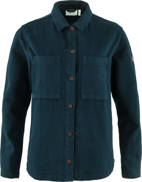 Fjällräven Singi Flannel Hemd langarm dark navy (Damen)