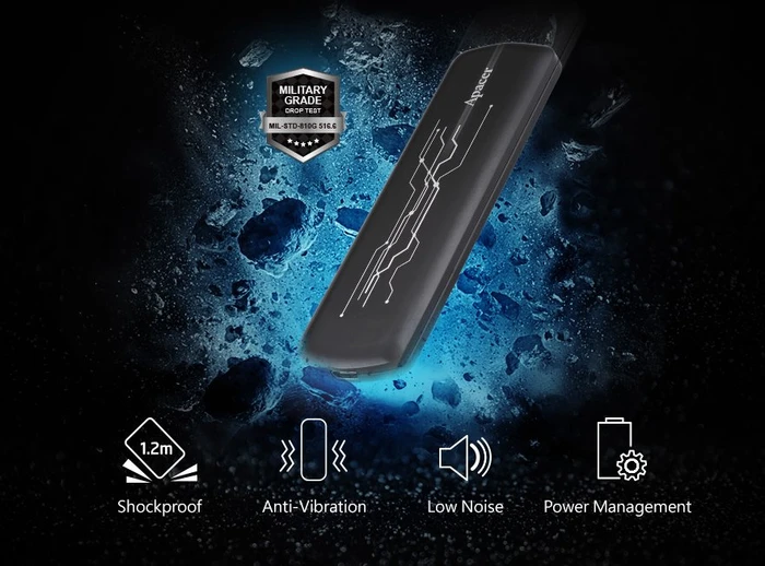 Apacer AS722, 1TB, USB-C 3.1