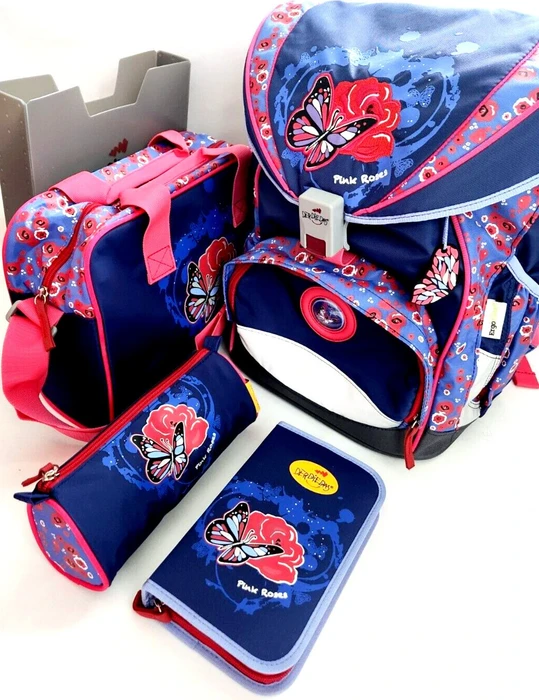 DerDieDas ErgoFlex Superflash Bat Moon Schultaschen-Set, 5-tlg.