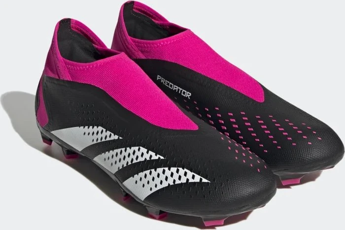 adidas Predator Accuracy.3 Laceless FG core black/cloud white/team shock pink 2