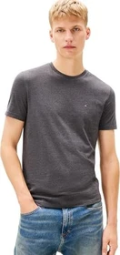 Tommy Hilfiger Extra Slim Tommy Flag Jersey T-Shirt kurzarm washed black heather (Herren)
