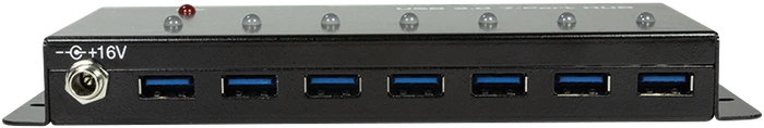 LogiLink Industrial Wallmount USB-Hub, 7x USB-A 3.0, USB-B 3.0 [Buchse]