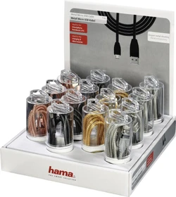 Hama Pineapple USB-Kabel 1m USB A Micro-USB B anthrazit/gold/rosegold/silber