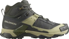 Salomon X Ultra 5 Mid Wide GTX peat/gray green/blue nights (Herren)