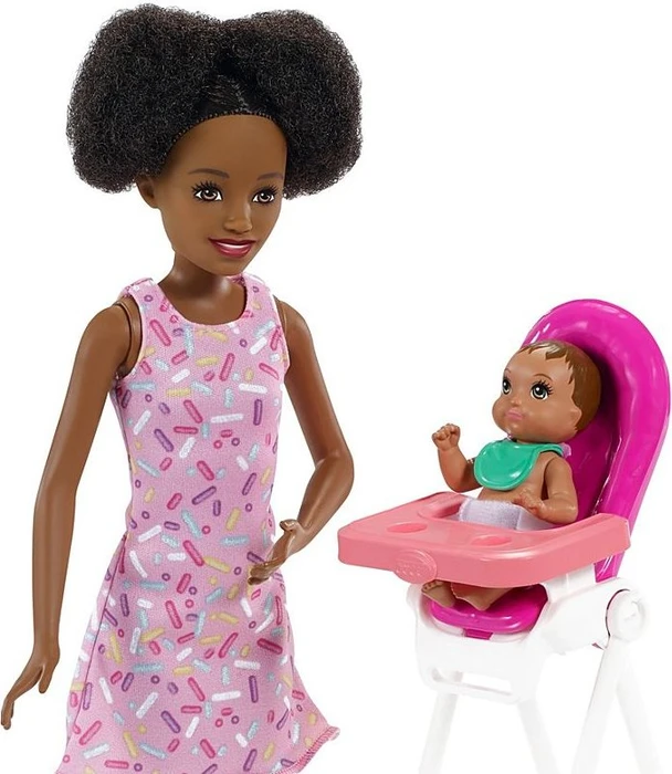 Mattel Barbie - Skipper Babysitter Geburtstag-Spielset mit Farbwechsel