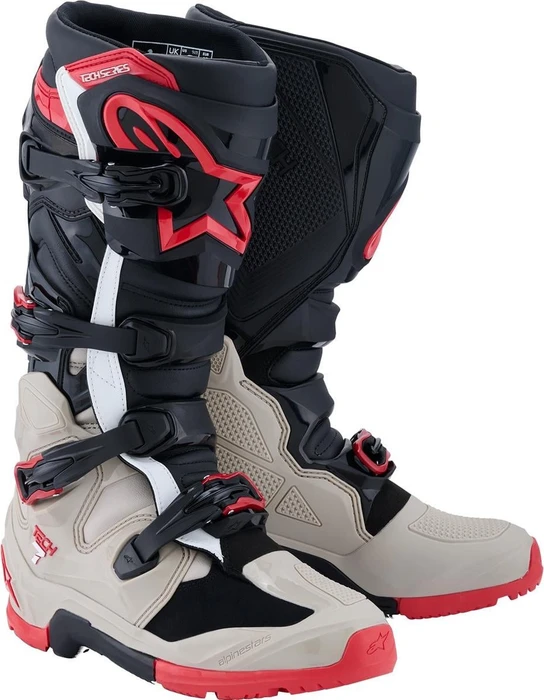 Alpinestars 2026 Tech 7 Enduro Motorradstiefel schwarz/grau/rot