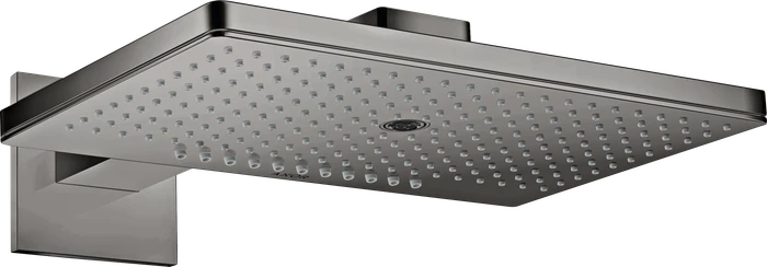 Hansgrohe Axor ShowerSolutions Kopfbrause 460/300 3jet eckig mit Brausearm polished black chrome