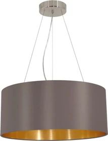 Eglo Maserlo Pendelleuchte/Schirmleuchte 53cm cappuccino/gold