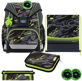 Herlitz Ultra Light Plus Wild Panther Schultaschen-Set, 4-tlg.