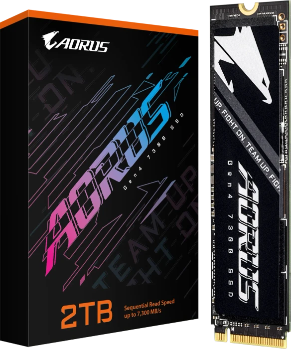 GIGABYTE AORUS Gen4 7300 SSD 2TB, M.2 2280 / M-Key / PCIe 4.0 x4
