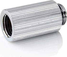 Bitspower Touchaqua Verlängerung G1/4" auf G1/4", 30mm, Glorious Silver, 2er-Pack