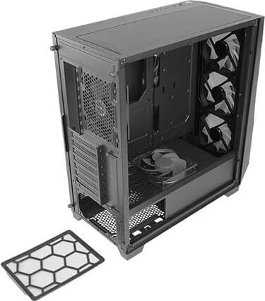 Antec Dark League Dark Fleet DF800 Flux, Glasfenster