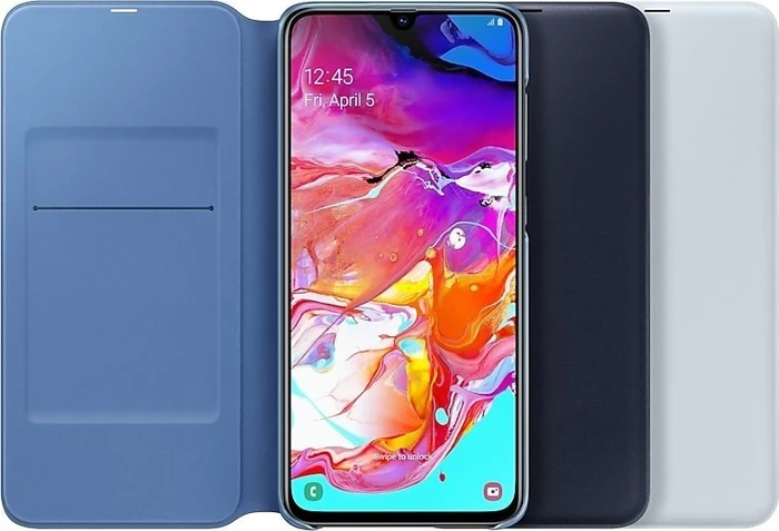 Samsung Wallet Cover für Galaxy A70 schwarz