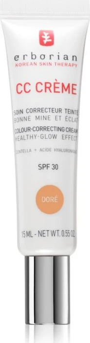 Erborian CC Crème à la Centella Asiatica doré LSF25, 15ml