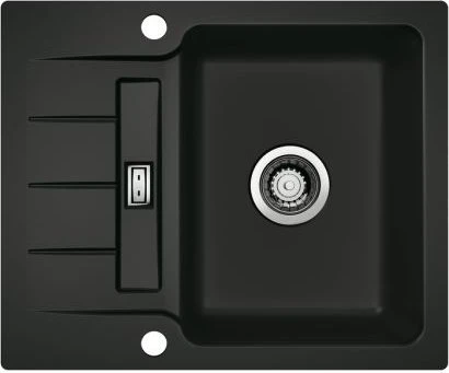 Naber LineUP 2F flächenbündig Becken reversibel nero