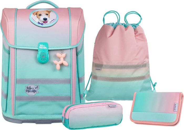 McNeill Perfecto Gradient Strawberry Schultaschen-Set, 5-tlg.