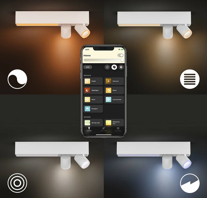 Philips Hue White and Color Ambiance Centris 2 Spot 3-flammig weiß