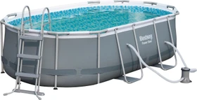 Bestway Power Steel Frame Pool oval 424x250x100cm