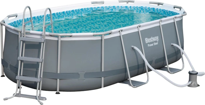 Bestway Power Steel Frame Pool oval 424x250x100cm