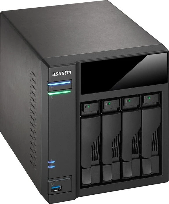 Asustor AS6104T, 2GB RAM, 2x RJ-45 1000Base-T, 3x USB-A 3.0