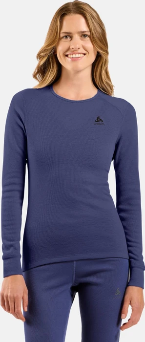 Odlo Active Warm Eco Funktionsshirt langarm skipper blue (Damen)