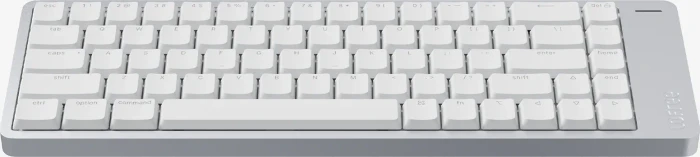 Lofree Flow 2 68, Silver, LEDs weiß, Kailh LOW PROFILE Void, USB/Bluetooth, US