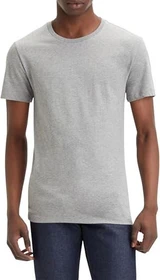 Levi's Slim Crewneck 2er-Pack T-Shirt kurzarm white/heather grey (Herren)