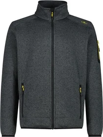 CMP Melange Knit Tech Heavy Fleece Jacke grey/nero (Herren)