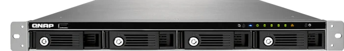 QNAP Turbo Station TS-453U-RP, 4GB RAM, 4x RJ-45 1000Base-T, 5x USB 3.0, 1HE
