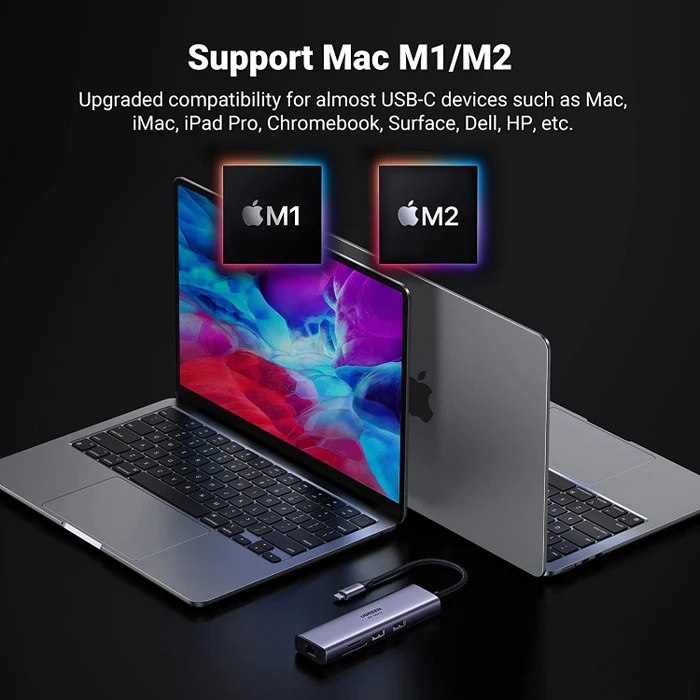 Ugreen 7-in-1 USB-C Hub, USB-C 3.0 [Stecker]