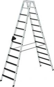 Günzburger Steigtechnik clip-step Alu 2-tlg. Stehleiter, 2x 12 Stufen