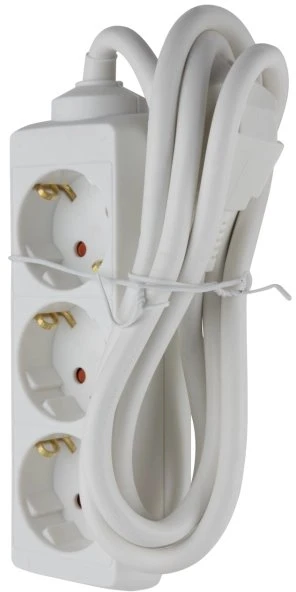 REV Ritter Steckdosenleiste, 3-fach, 5m, weiß