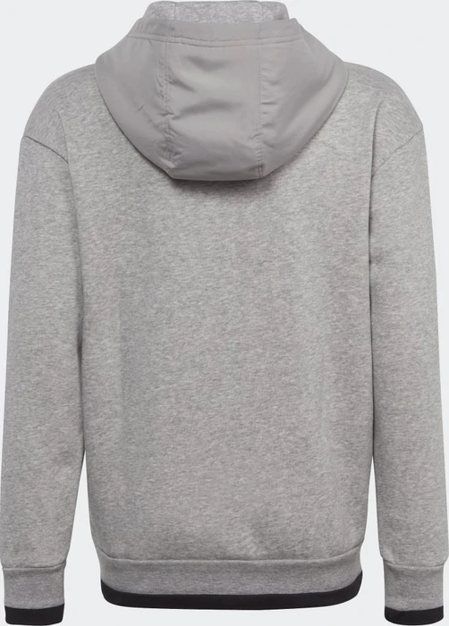 adidas ALL SZN Fleece Full-Zip Hoodie medium grey heather/black (Junior)