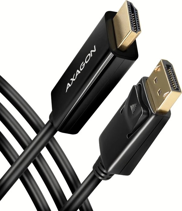 Axagon DisplayPort 1.2/HDMI 1.4b Adapterkabel schwarz, 1.80m