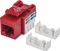 Intellinet Keystone Modul RJ-45 Buchse via Verlegekabel Cat6, rot Vorschaubild