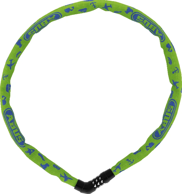 ABUS Steel-O-Chain 4804C Kettenschloss, Zahlenkombination lime