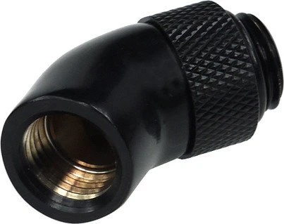 Alphacool HF Winkeladapter 45° G1/4", deep black