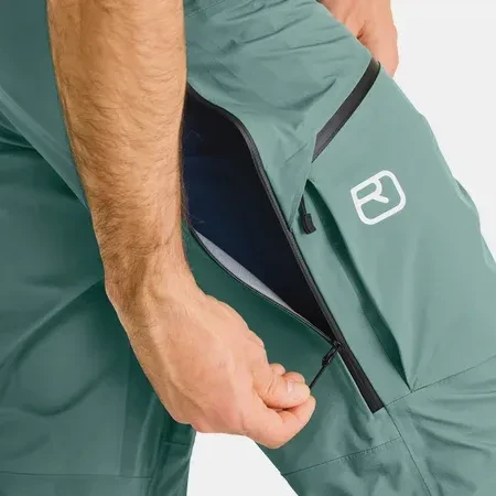 Ortovox 3L Deep Shell Hose lang arctic grey (Herren)