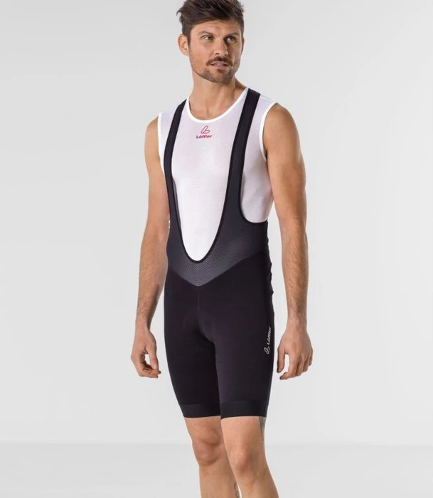 Löffler Basic Bibshorts Fahrradhose kurz schwarz (Herren)