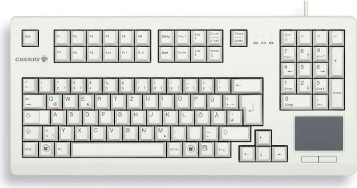 Cherry G80-11900 Touchboard hellgrau, MX BLACK, USB, DE