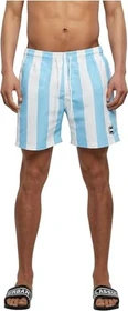 Urban Classics Pattern Badeshorts baltic blue/bar stripe (Herren)