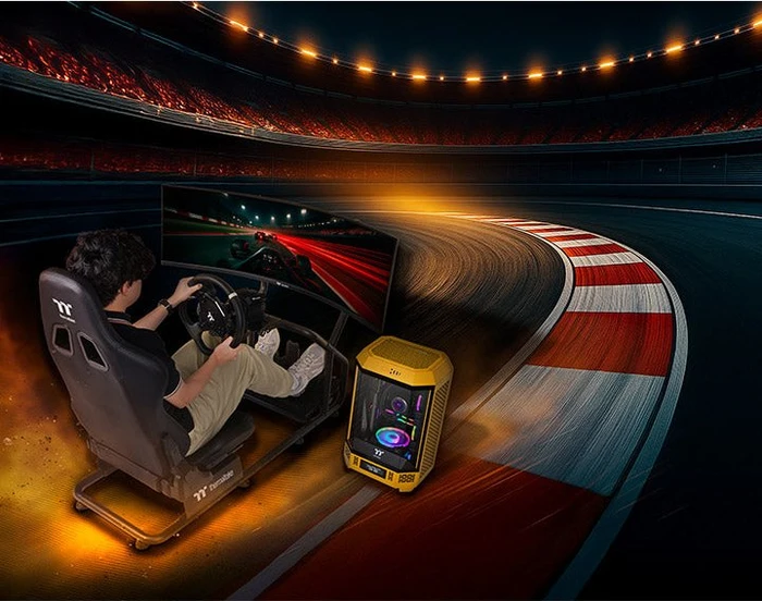 Thermaltake Monitor Mount Black für Racing Simulator Cockpit GR300, schwarz