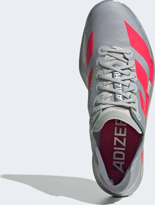adidas Adizero Adios Pro 4 silver metallic/lucid red/grey (Herren)