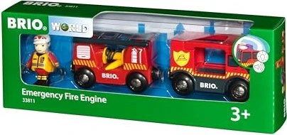 BRIO Feuerwehr-Leiterfahrzeug mit Licht & Sound