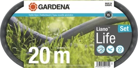 Gardena Textilschlauch Liano Life Schlauchset 13mm, 20m