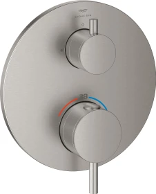 Grohe Atrio Thermostat mit 1 Absperrventil supersteel