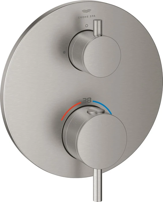 Grohe Atrio Thermostat mit 1 Absperrventil supersteel